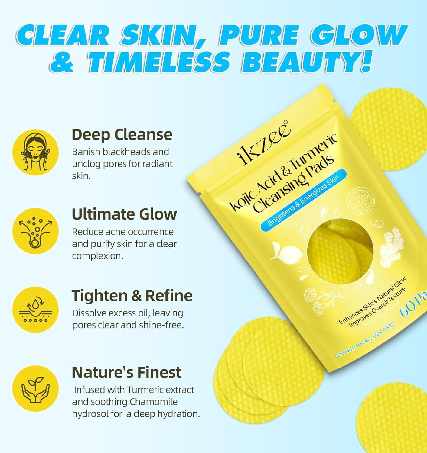 Turmeric & Kojic Acid Glow Boost Cleansing Pads Pro